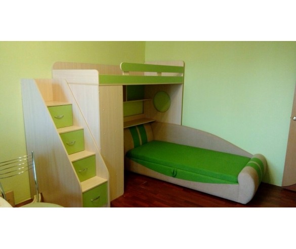 Кровать чердак "Фанки Кидз 3/1" 