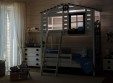 Кровать двухъярусная с надстройкой домиком, с наклонной лестницей Тимберика Кидс N20