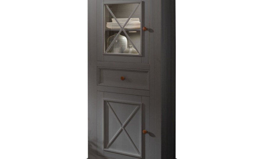 Шкаф для посуды Форест Графит низкий