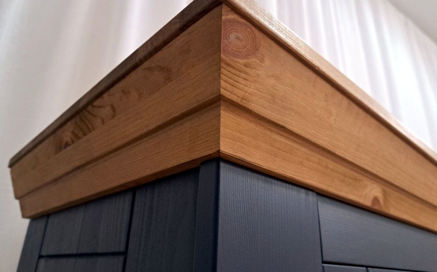 Шкаф для посуды Форест Графит низкий