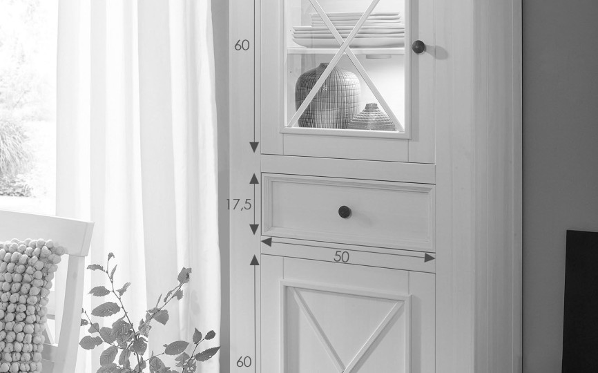 Шкаф для посуды Форест Графит низкий