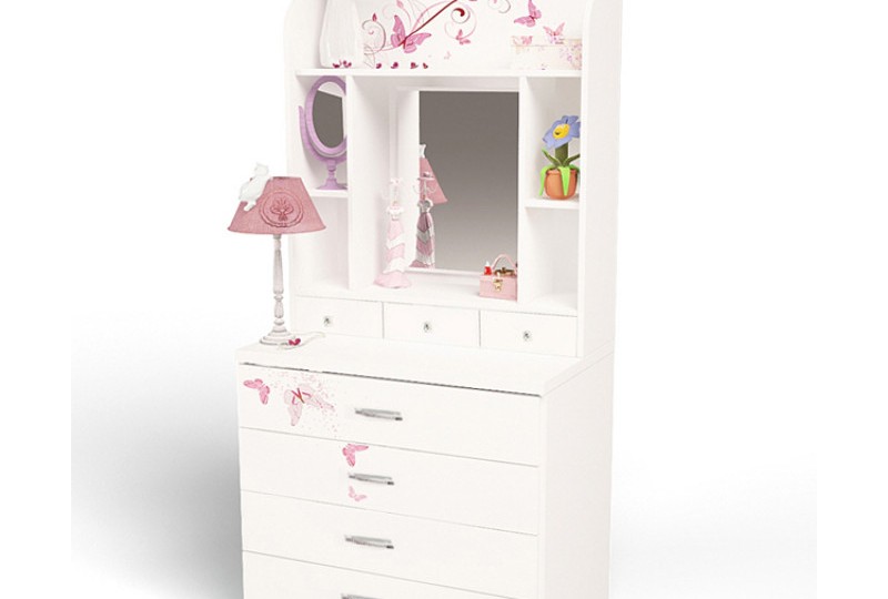 Комод "Фея" большой без/со стразами Swarovski