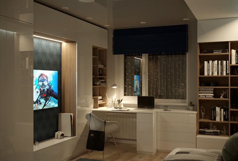 Стол-стеллаж Crisp №1