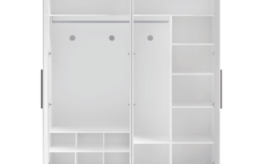 Шкаф четырехдверный White