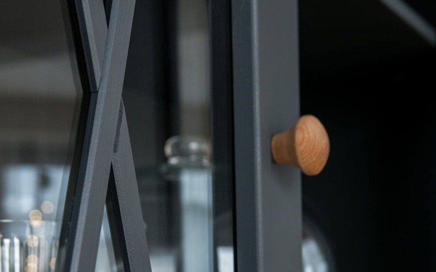 Шкаф для посуды Форест Графит