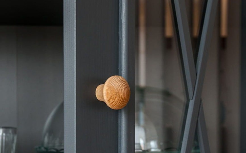 Шкаф для посуды Форест Графит