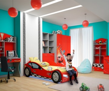 Детская комната "Formula" красная для мальчика
