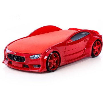 Кровать-машина объемная NEO "Мазерати" красная