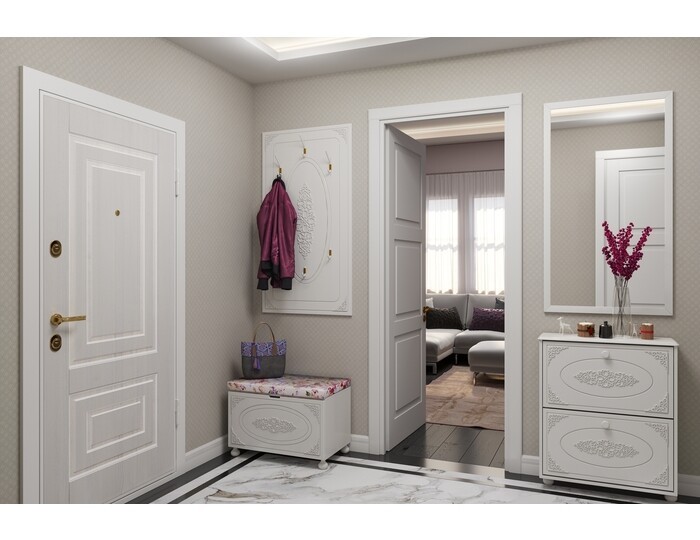 Тумба для обуви Ассоль АС-45 Белый