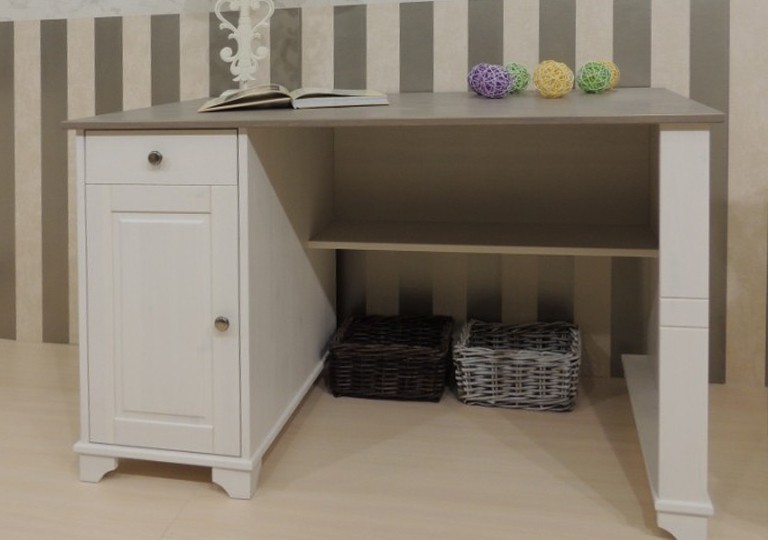 Белая комната для подростка "Бейли" из массива №3