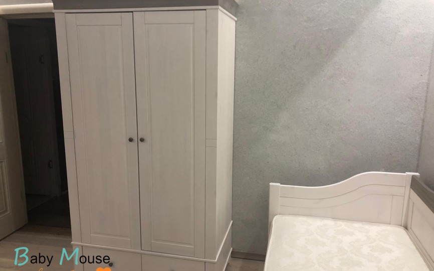 Белая комната для подростка "Бейли" из массива №3