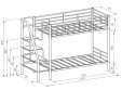 Двухъярусная кровать Толедо-П