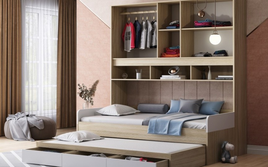 Кровать с антресолью Дельта Next 21.04