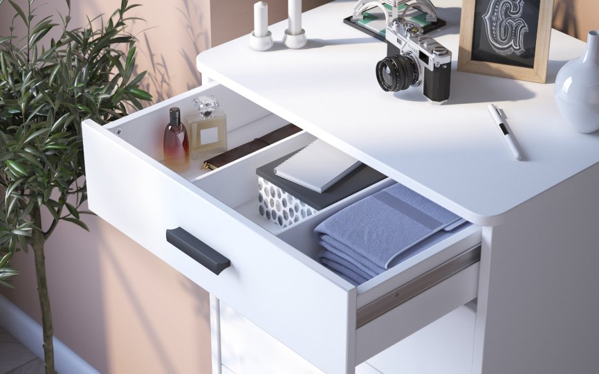 Комод White  высокий