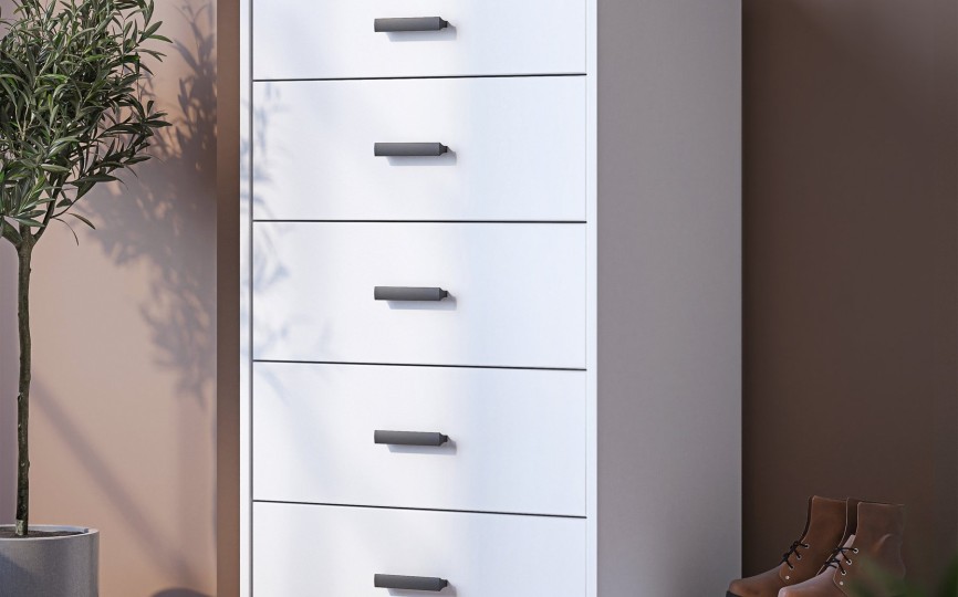 Комод White  высокий