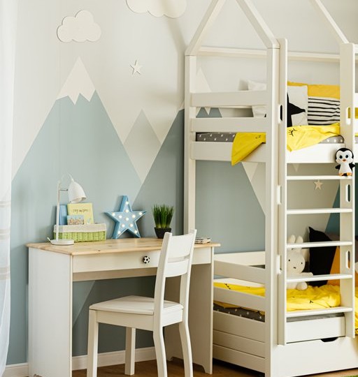 Стол письменный на сплошных опорах Тимберика Кидс №7