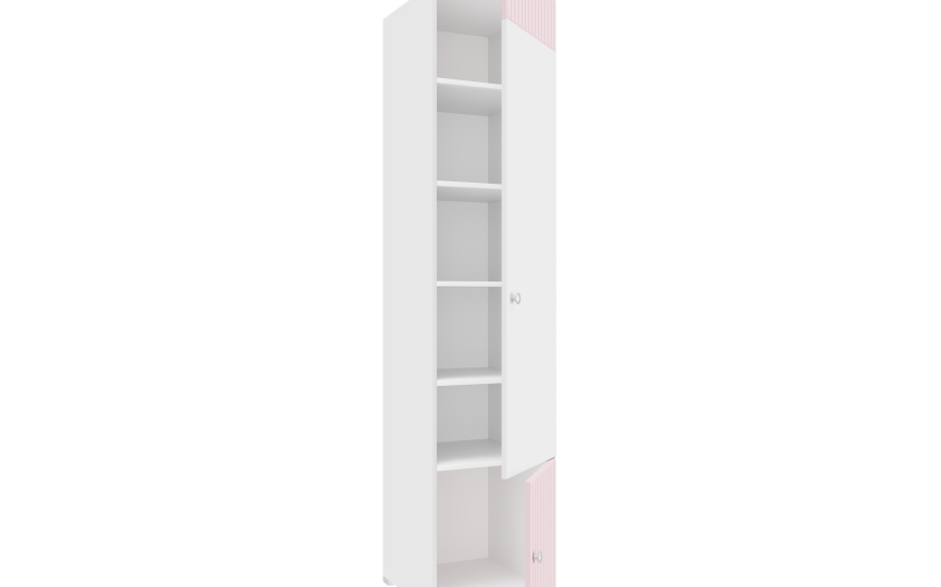 Шкаф однодверный Алиса с полками Шкаф однодверный Алиса с полками