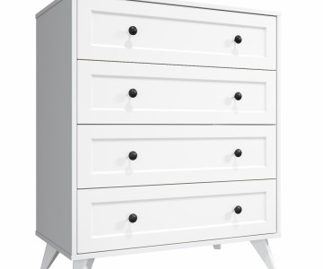 Комод Вильям ВМ-12 белый бриллиант/бланж