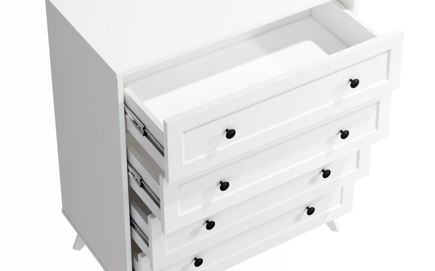 Комод Вильям ВМ-12 белый бриллиант/бланж