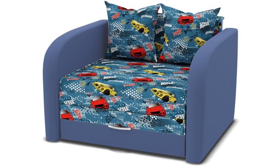 Диван Мультик Машинки синий 