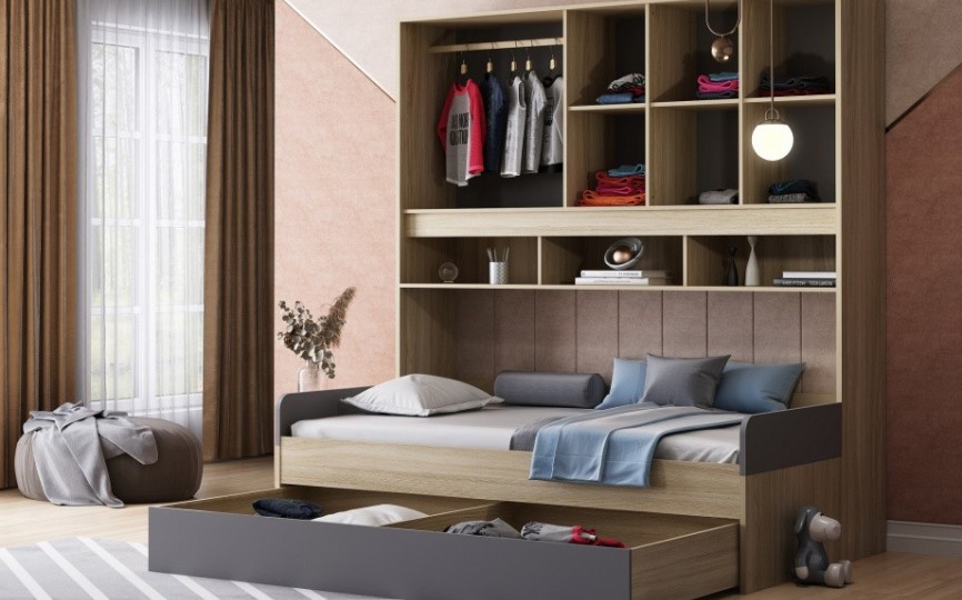 Кровать с антресолью Дельта Next 21.05