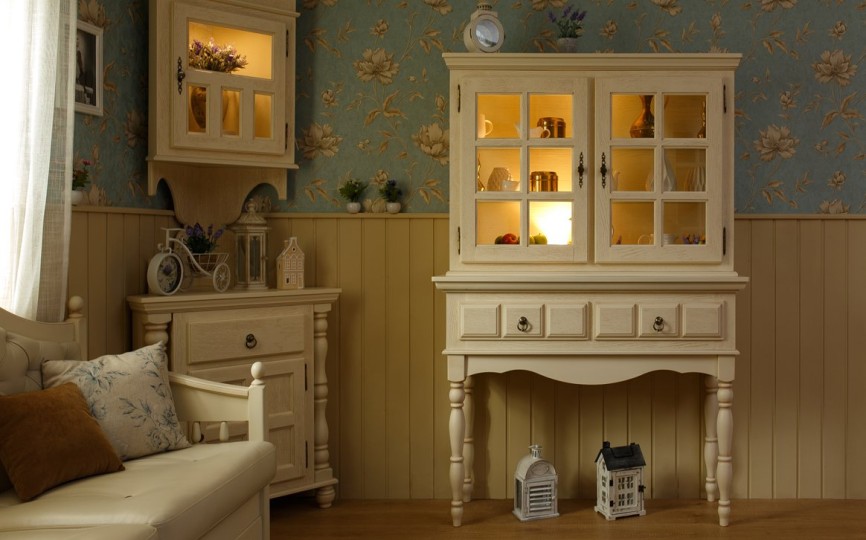 Сервант консоль двухдверный Валенсия 2-26 на высоких ножках