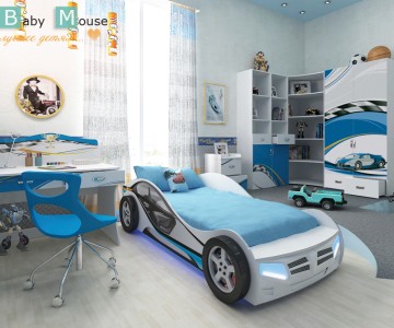 Детская комната "La-Man" синяя для мальчика Детская комната "La-Man" синяя для мальчика