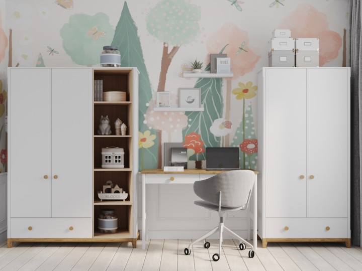 Шкаф 3-х дверный Наоми 13 с отсеком для книг Шкаф 3-х дверный Наоми 13 с отсеком для книг