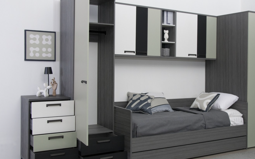 Шкаф-пенал Сплит с ящиками ШП.М