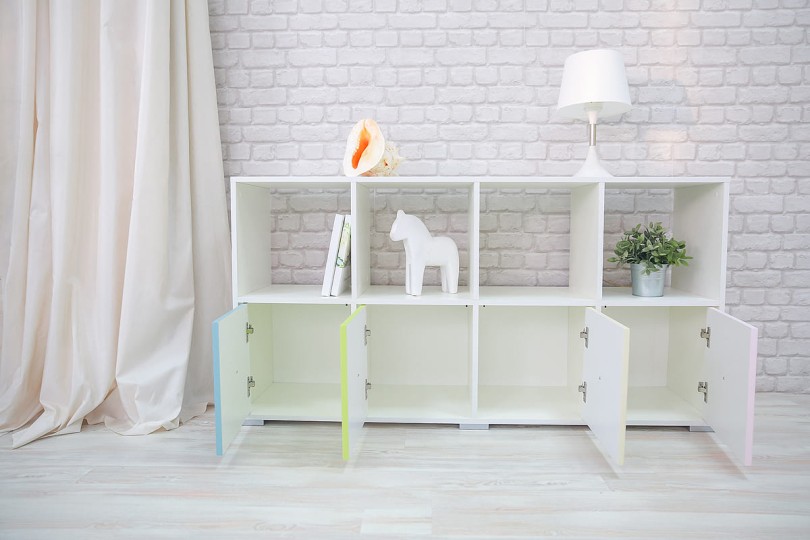 Стеллаж "8 клеток" МДФ софт"