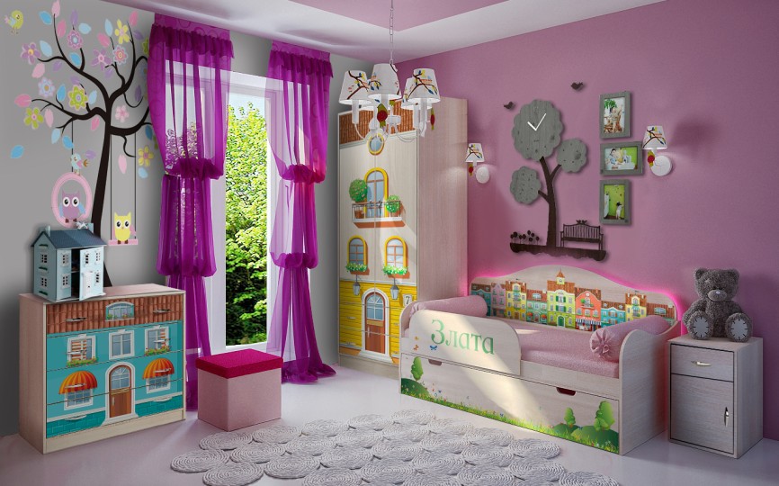 Детская кровать "Волшебный город"