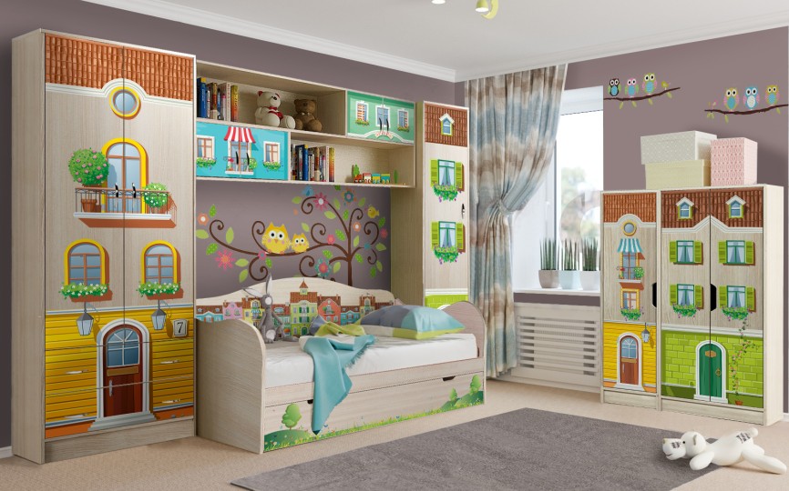 Детская кровать "Волшебный город"