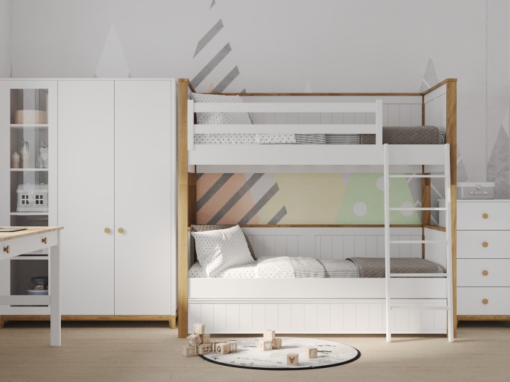 Шкаф 3-х дверный Наоми 14 с отсеком для книг, застекленный Шкаф 3-х дверный Наоми 14 с отсеком для книг, застекленный