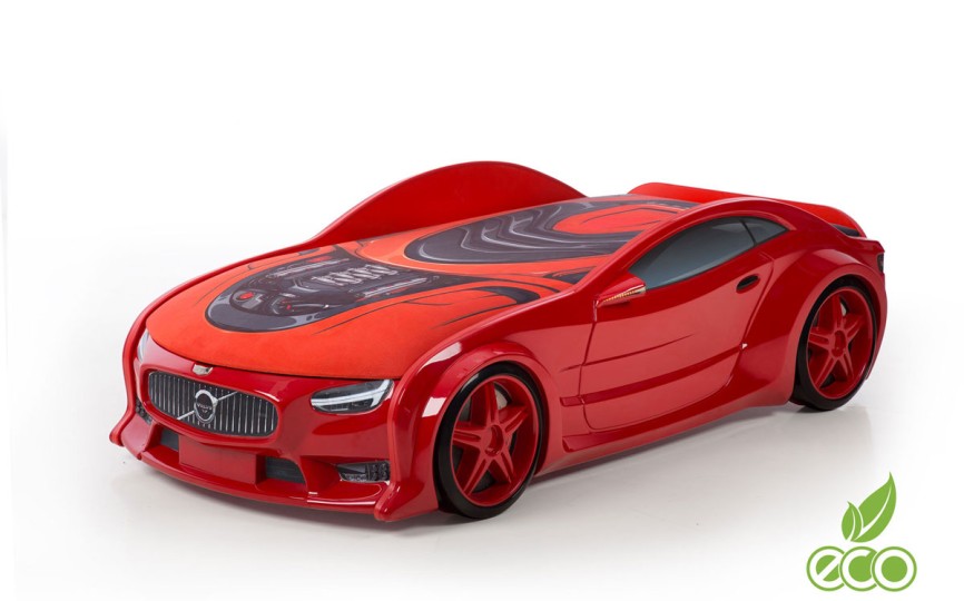 Кровать-машина объемная NEO "Вольво" красная Кровать-машина объемная NEO "Вольво" красная