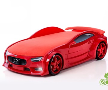 Кровать-машина объемная NEO "Вольво" красная