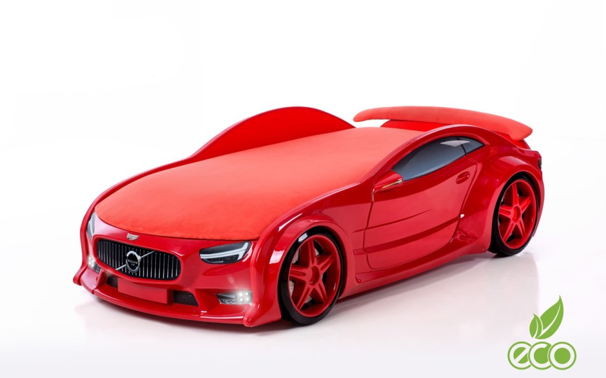 Кровать-машина объемная NEO "Вольво" красная Кровать-машина объемная NEO "Вольво" красная