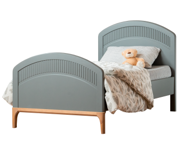 Кровать Грета №4, полукруглая, высокое изножье