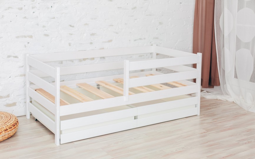 Кровать софа массив березы, цвет белый, ЭКО