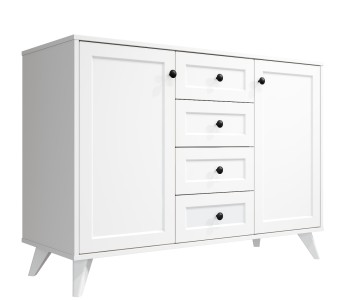 Комод Вильям комбинированный ВМ-13 белый бриллиант/бланж