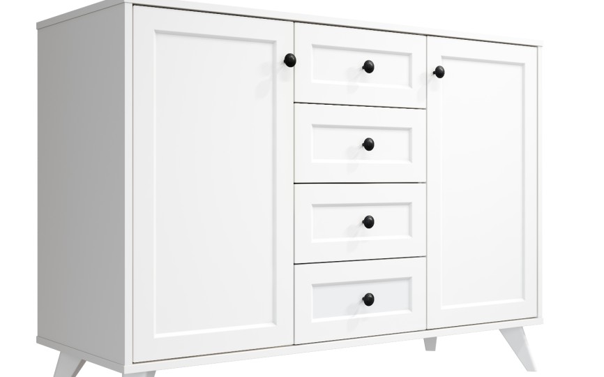 Комод Вильям комбинированный ВМ-13 белый бриллиант/бланж