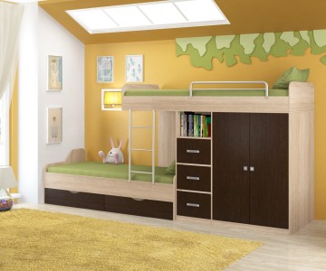 Двухъярусная кровать "Дельта 18.04.02" Двухъярусная кровать "Дельта 18.04.02"