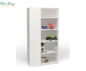 Стеллаж угловой "Formula" белый в детскую