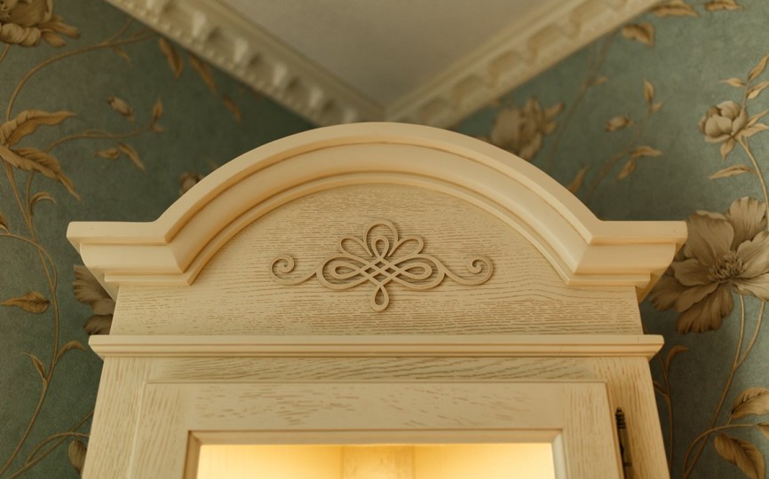 Буфет однодверный угловой Валенсия 2-28 на круглых ножках