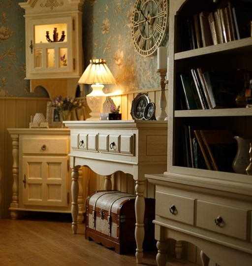 Буфет однодверный угловой Валенсия 2-28 на круглых ножках