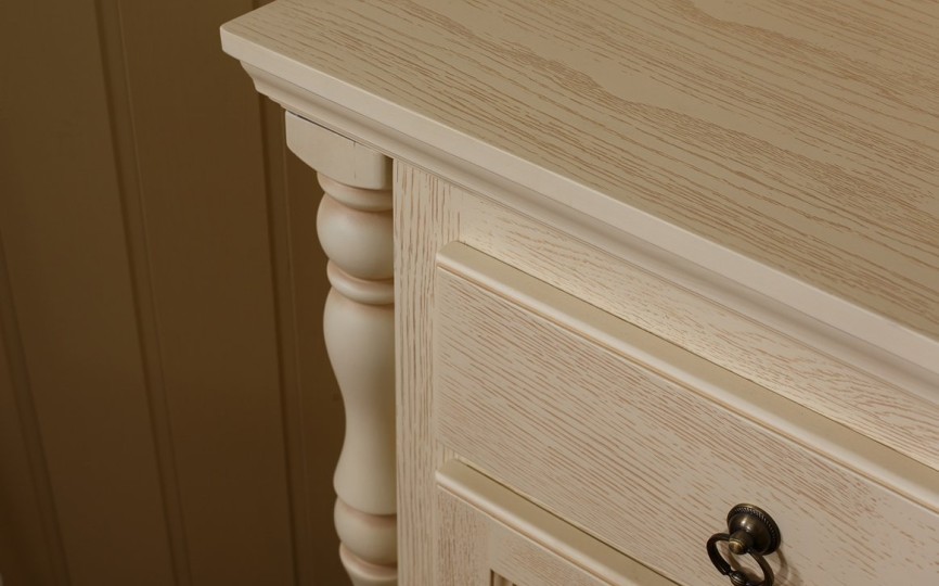 Буфет однодверный угловой Валенсия 2-28 на круглых ножках