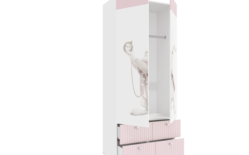 Шкаф двухдверный Алиса платяной