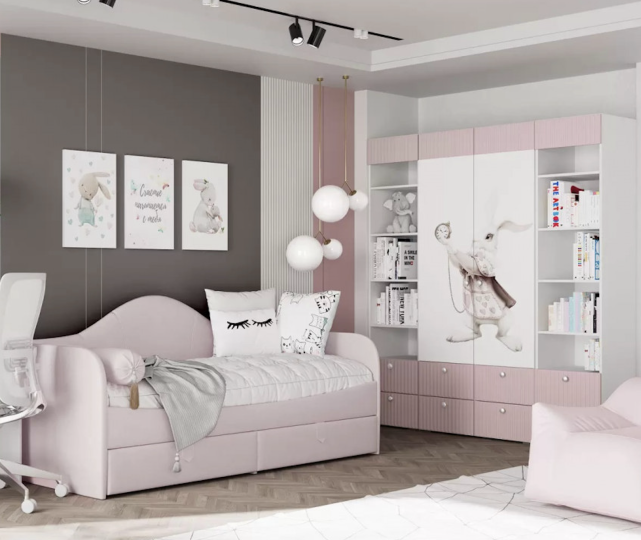 Шкаф двухдверный Алиса платяной