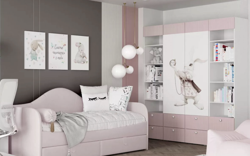 Шкаф двухдверный Алиса платяной