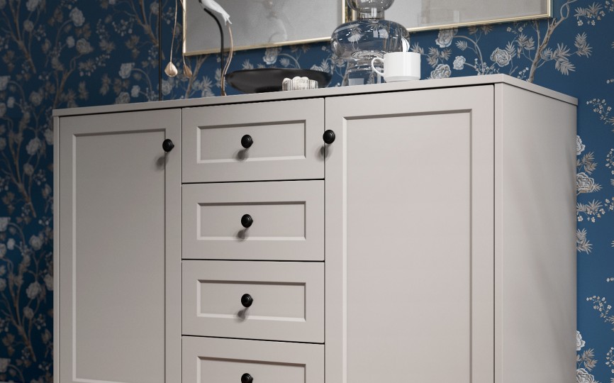 Комод Вильям комбинированный ВМ-13 кашемир/шарли керамика