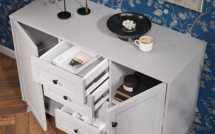 Комод Вильям комбинированный ВМ-13 кашемир/шарли керамика